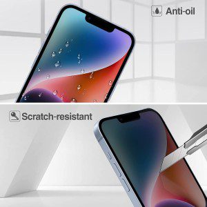 [2 Pack] Procase Privacy Screen Protector for Iphone 14 2022, Iphone 13 & Iphone 13 Pro 6.1Inch 2021, Anti-Spying Tempered Glass Screen Film Guard, Anti-Scratch Screen Protector