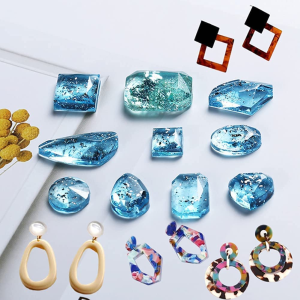 248 Pack Earring Resin Moulds Kit Set Epoxy Casting Silicone Mould Crystal Pendant Jewellery Making Molds with Earring Hooks Jump Rings Eye Pins for Wedding Birthday Gifts Handmade Craft DIY