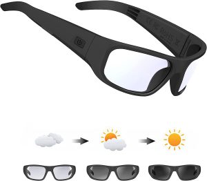 Oho Sport Audio Glasses,Open Ear Speaker Sunglasses to Listen Music and Make Phone Calls,Water Resistance and Full UV Lens Protection for Outdoor Sports with Extra Lens Sets