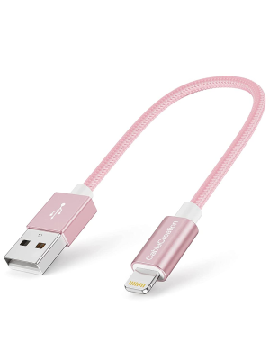 Short Lightning Cable [Mfi Certified], Cablecreation 0.5 Feet Short Lightning to USB a Cable for Iphone 13 12 11 Pro Max Mini Xs Max XR X 8 7 6 plus 5S SE Ipad Pro Ipod Airpods and More, 15CM