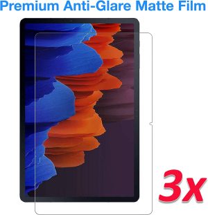 [3 Pack] MEZON Ultra Clear Film Screen Protector for Samsung Galaxy Tab S9+ (12.4″), Tab S8+, Tab S7+, Tab S7 FE – Case and Pencil Friendly (Galaxy Tab S9+, Clear)