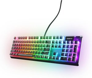 SteelSeries PrismCaps Universal Double Shot PBT Keycaps, White