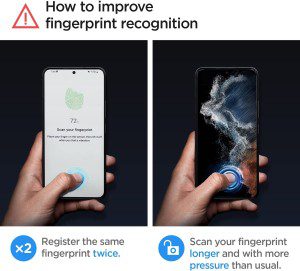 SPIGEN EZ Fit Glas.Tr Slim Screen Protector Designed for Samsung Galaxy S22 plus (2022) Auto Alignment Kit Premium Tempered Glass [2-Pack] – Clear