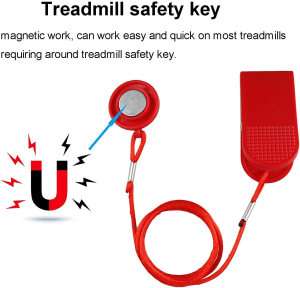 JEDEW Treadmill Safety Key, Universal Treadmill Magnet Security Lock, Fitness Kit for All Nordictrack, Proform, Sole, Weslo, Weider, Epic, Freemotion and Healthrider Treadmills