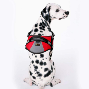 No Pull Service Dog Vest Harness for Large Dogs,Big Dog Harness No Pull Adjustable Pet Reflective Oxford Soft Vest for Large Dogs Easy Control Harness (Red, L)