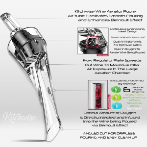 Wine Aerator Pourer, Premium Aerating Pourer and Decanter Spout…