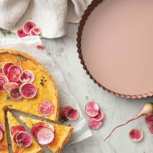 Wiltshire Rose Gold Quiche and Tart Pan, 24 Cm Diameter