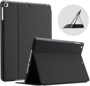 Procase Ipad 9.7 (2018 & 2017 Old Model) / Ipad Air 2 / Ipad Air Case, Slim Stand Protective Folio Case Smart Cover for Apple Ipad 9.7 Inch 5Th/6Th Generation, Also Fit Ipad Air 2 / Ipad Air-Black