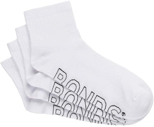 Bonds Men’S Logo Light Quarter Crew Socks (4 Pack)