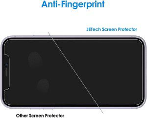 Jetech Privacy Screen Protector for Iphone 11 6.1-Inch with Camera Lens Protector, anti Spy Tempered Glass Film, 2-Pack Each