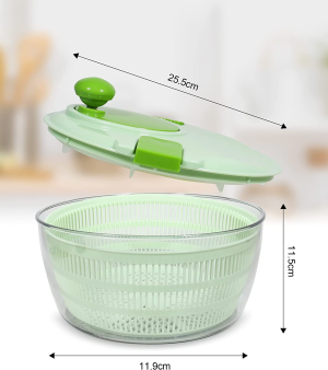 Avitong Salad Spinner,Easy to Clean Lettuce Spinner with Bowl, Vegetable Washer Dryer Dishwasher Safe Ideal for Vegetables and Fruits, BPA Free,4L