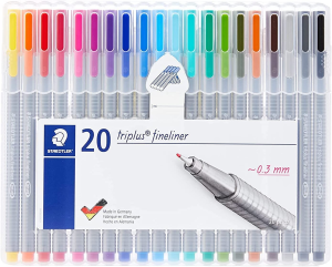 Staedtler Triplus Pen Fineliner (Pack of 20)