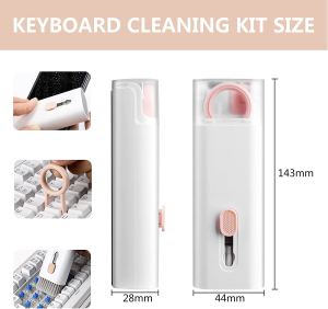 Keyboard & Earphone Cleaning Kit, New Upgrade 7 in 1 Keyboard & Earphone Cleaner, Bluetooth Headphone Cleaning Brush Kit, Multi-Function Portable Cleaner Kit Dust Cleaning Brush Gadget (Blue)…