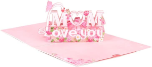 Mother’S Day 3D Pop up Greeting Card for Mom, 3D Card, Greeting Card, Birthday Card, Popup Greeting Cards, Anniversary Card, Spring Card, Card for Mom (Mother’S Day)