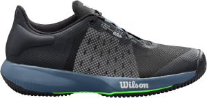 WILSON Men’S KAOS Swift Tennis Shoes, Black/China Blue, 11 Size