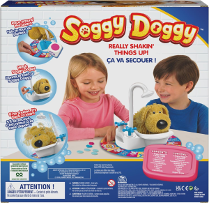 Spin Master Games, Soggy Doggy, the Showering Shaking Wet Dog Award-Winning Kids Game Board Game for Family Night Fun Games for Kids Toys & Games, for Kids Ages 4 and Up