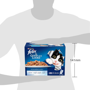 FELIX Adult as Good as It Looks Ocean Menu Wet Cat Food 60X85G