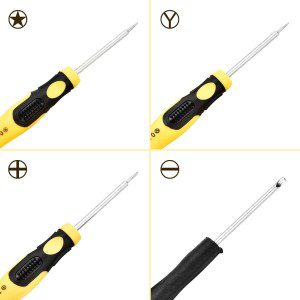 Cellphone Repair Tool Kit for Iphone 4, 5, 5S, 5C, 6, 6S, 7, 8, 8 Plus, Ipad, Ipod, Samsung Galaxy, Note/Precision Screwdriver Opening Pry Tools Fix Iphone Screen, Battery by NIDAYE