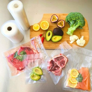 2 Pack Vacuum Rolls + Storage Bag. Yourno1Home Vacuum Sealer Rolls, Use for Meal Prep, Sous Vide, Food Saver, Seal a Meal, Weston. BPA Free Vacuum Seal Bags, Commercial Grade Food Storage Sealer Rolls, Ideal for Portion Control & Food Storage. Starter Pack with Free Storage Bag.