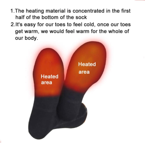 LPCRILLY Rechargeabel Electric Heated Socks,3.7V Lower Safety Voltage Battery Powered Heating Socks for Men and Women, Riding Motorcycle and Bicycle Camping Hiking Fishing Skiing in Cold Winter Thermal Socks Warm Foot