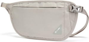 Pacsafe Unisex Adult Money Belt Fits up to Four Passports or Iphone X plus Credit Cards Neutral Grey