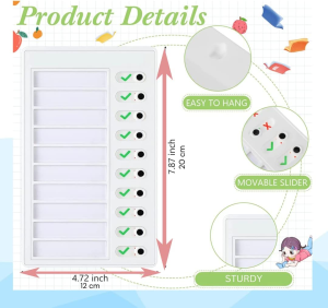 LIV&LOVE Routine Chore Chart for Kids, Children, Toddlers, ADHD, Elderly. Organise Family To-Do List, Montessori Independent Helper, Visual Charts (3 Pack White)
