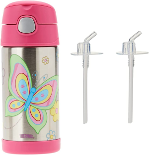 Thermos 355Ml Funtainer Vacuum Insulated Drink Bottle – Butterfly, Pink (F4011BK6AUS) & Funtainer Insulated Drink Bottle, Unicorn, F4019UN6AUS