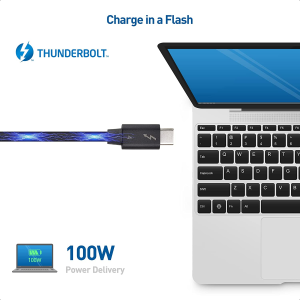 [Intel Certified] Cable Matters 40Gbps Thunderbolt 4 Cable 0.8M with 8K Video and 100W Charging – 0.8M, Compatible with USB4, Thunderbolt 3 Cable and USB-C