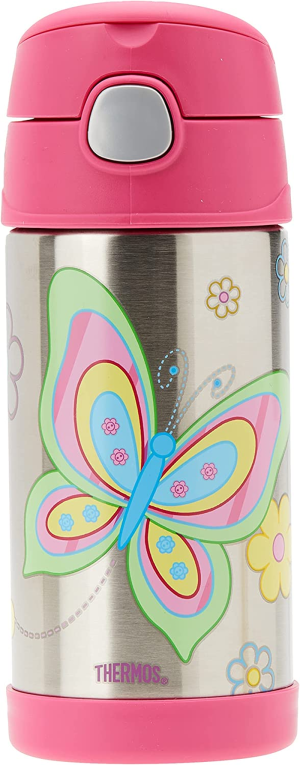 Thermos 355Ml Funtainer Vacuum Insulated Drink Bottle – Butterfly, Pink (F4011BK6AUS) & Funtainer Insulated Drink Bottle, Unicorn, F4019UN6AUS