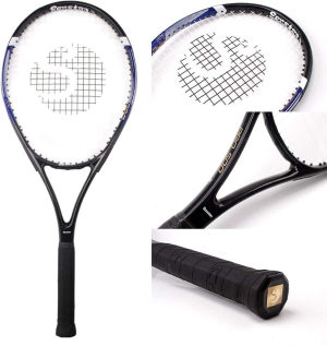 Senston Tennis Rackets for Adults 27 Inch Tennis Racquets – 2 Player Tennis Racket Set with 3Balls,2 Grips, 2 Vibration Dampers