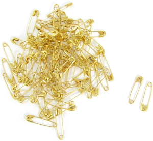 Dealglad Small Safety Pins Gold Bulk for Clothes Quilting Sewing Fastening Garment Hang Tags Jewelry Making, 19Mm Metal (1000Pcs)