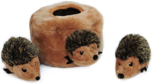 Zippypaws ZP053 Zippy Burrow Hedgehog Den 17.7 X 17.7Cm, Brown, Burrow Size: 7 X 7 X 4 In