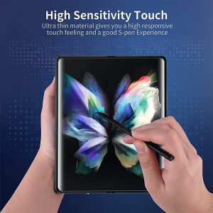 [3+3] Hydrogel Screen Protector for Samsung Galaxy Z Fold 4 5G, Electro-Weideworld Scratch Resistant HD Clear TPU Screen Protector, Support Fingerprint Unlock