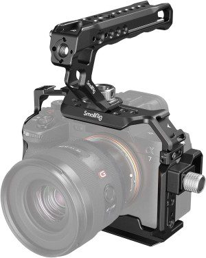 (Upgraded Version) Smallrig Full Cage for Sony Alpha 7R V/Alpha 7 Iv/Alpha 7S Iii/Alpha 1 / Alpha 7R IV – 3667B