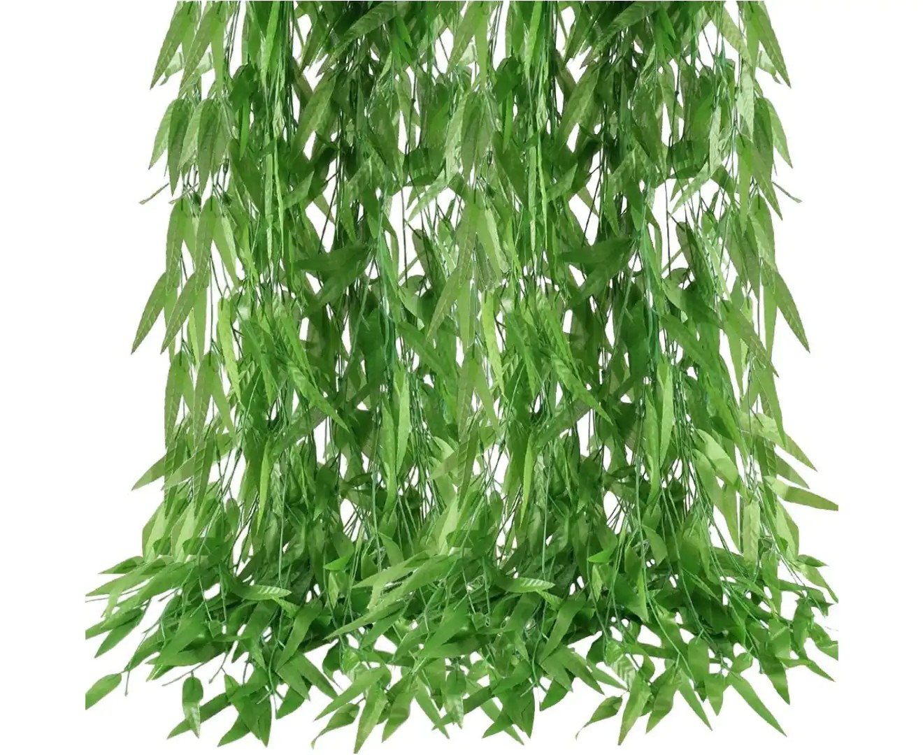 50 Pcs 1.8M Artificial Willow Ivy Artificial Plant Vines Vine Garland Leaves Fake Willow Plants Hanging Decoration