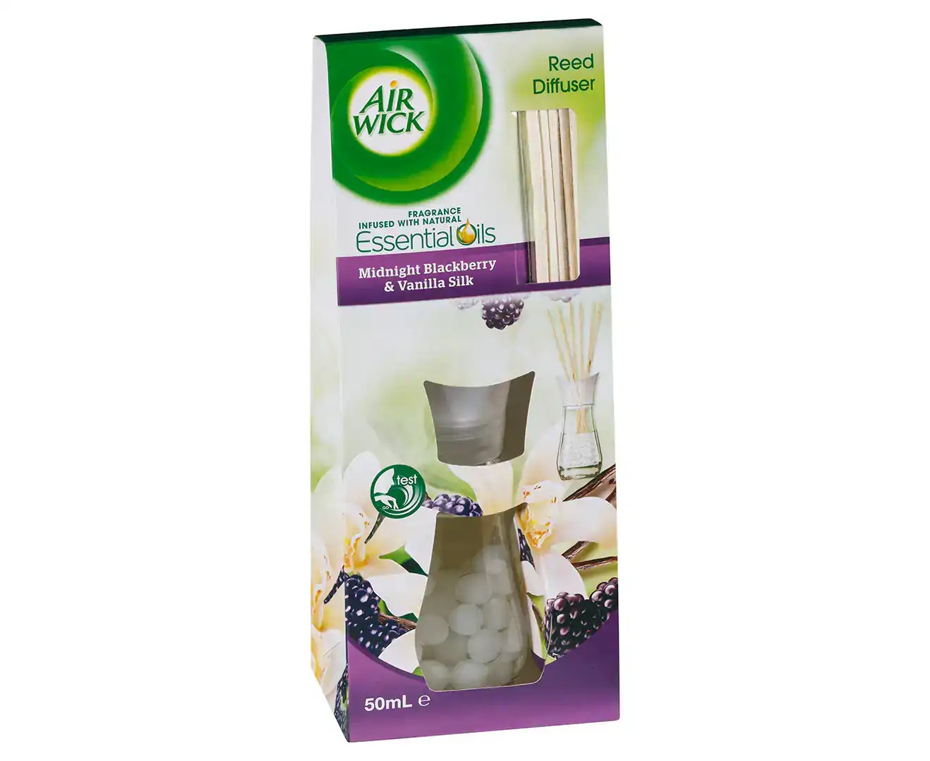 Air Wick Midnight Blackberry & Vanilla Silk Reed Diffuser 50Ml