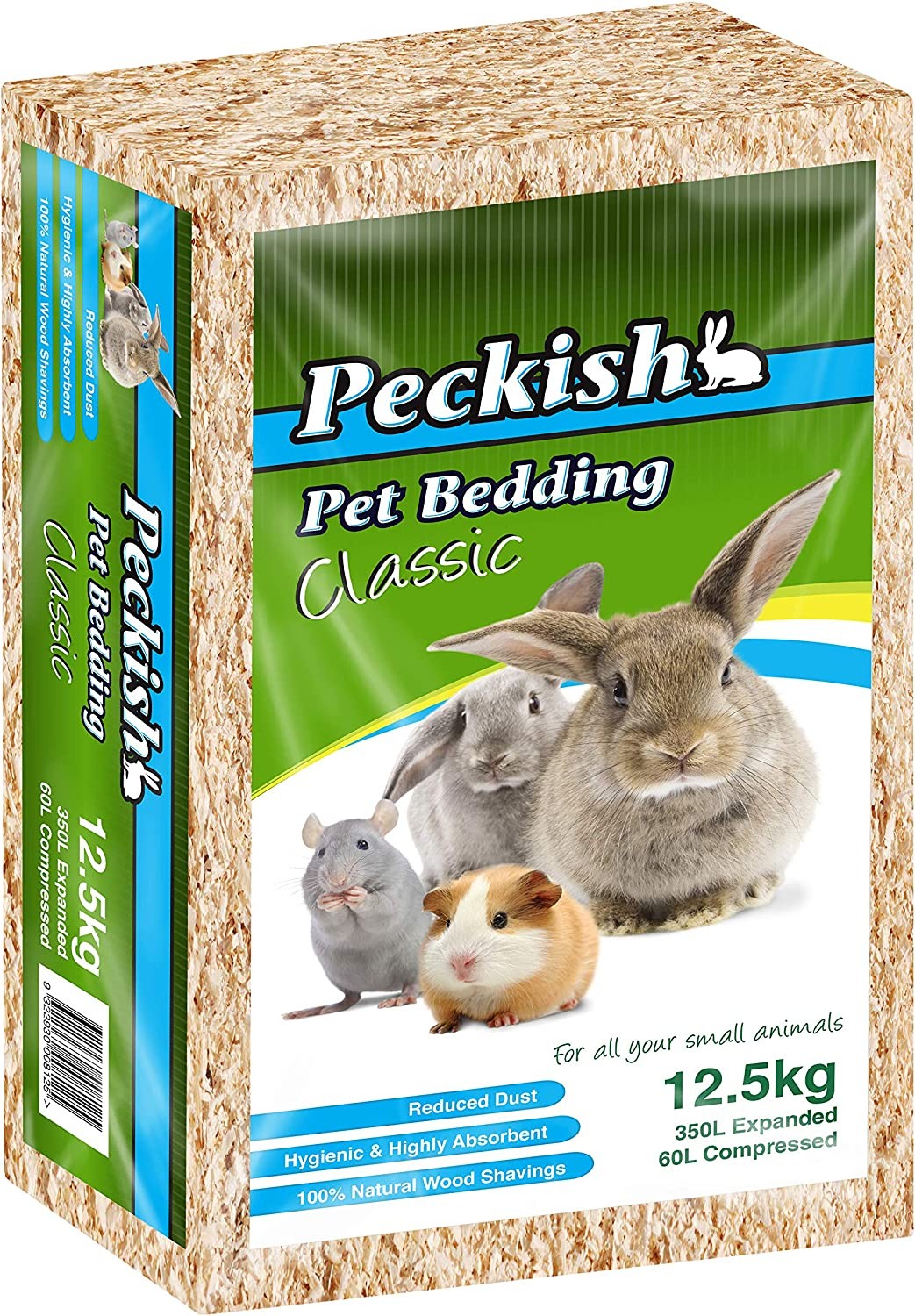 Peckish Natural Scent Wood Shavings for Pet Bedding 350 Liter