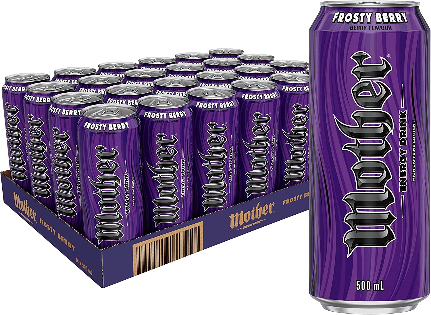 Mother Energy Drink Frosty Berry Cans 24 X 500 Ml