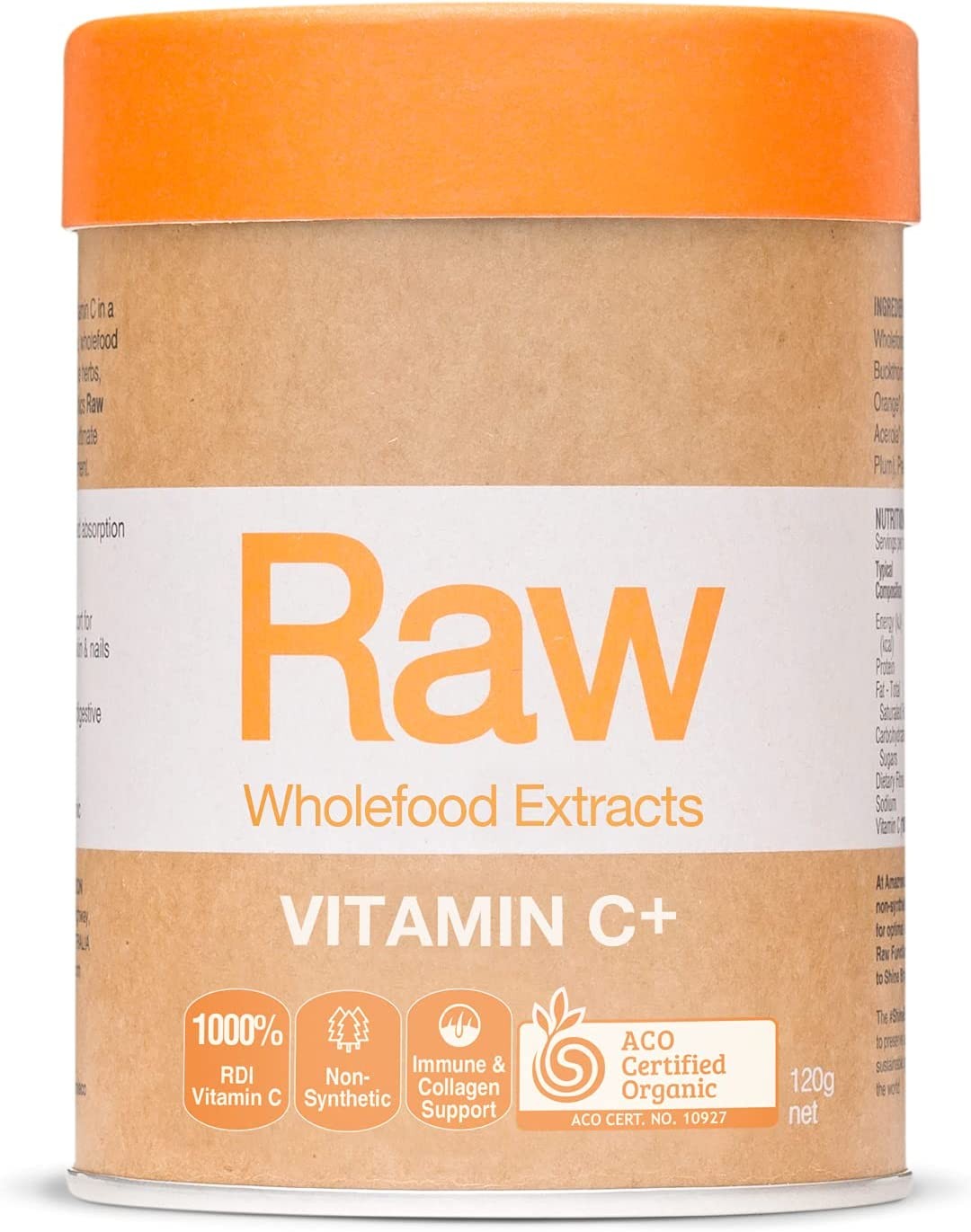 Amazonia Raw Nutrients Vitamin C 120G