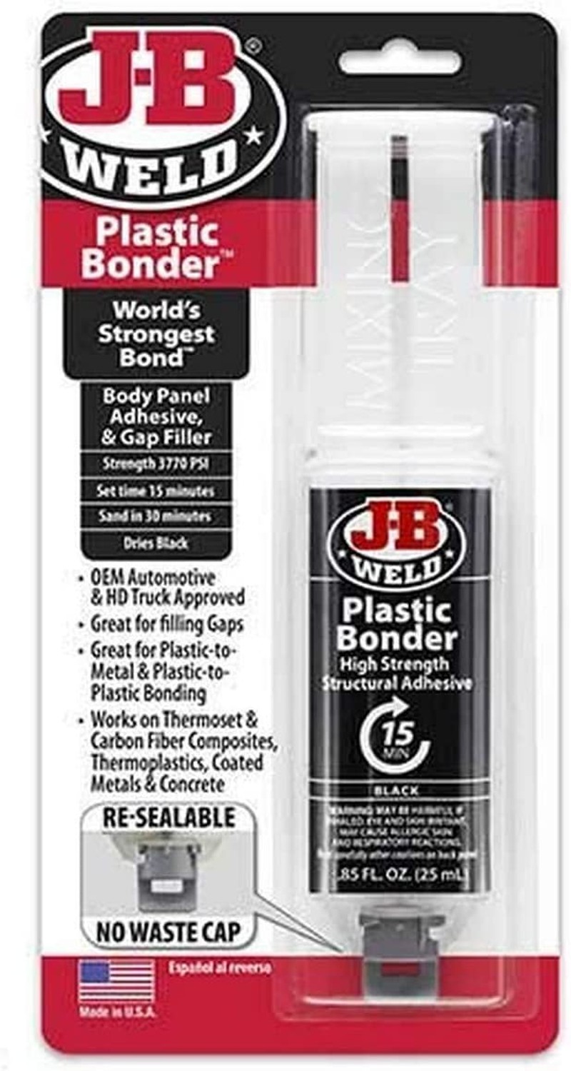 JB Weld Plasticbonder Syringe, Black, 25 Ml