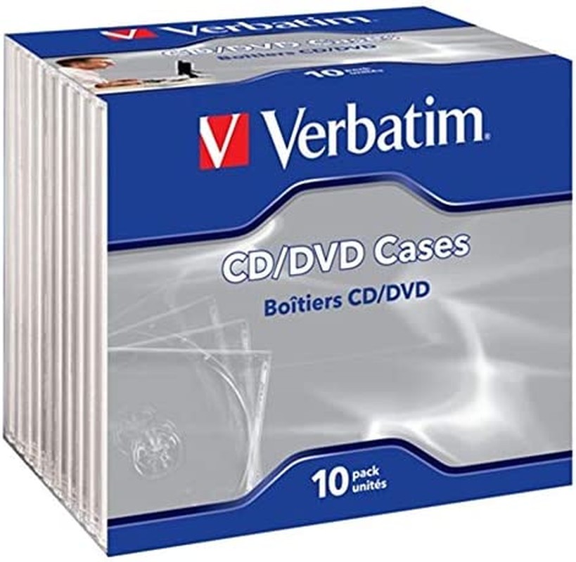 Verbatim CD/DVD Jewel Cases 10 Pack