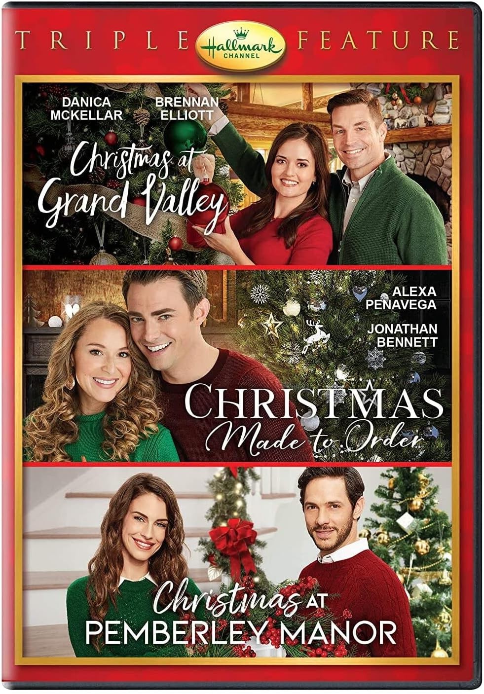 Hallmark Holiday Collection Triple Feature: Christmas at Grand Valley / Christmas Made to Order / Christmas at Pemberley Manor [Region Free]