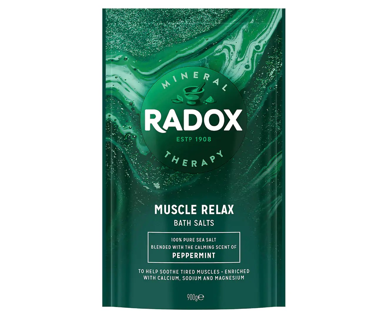 Radox Muscle Relax Bath Salts Peppermint 900G