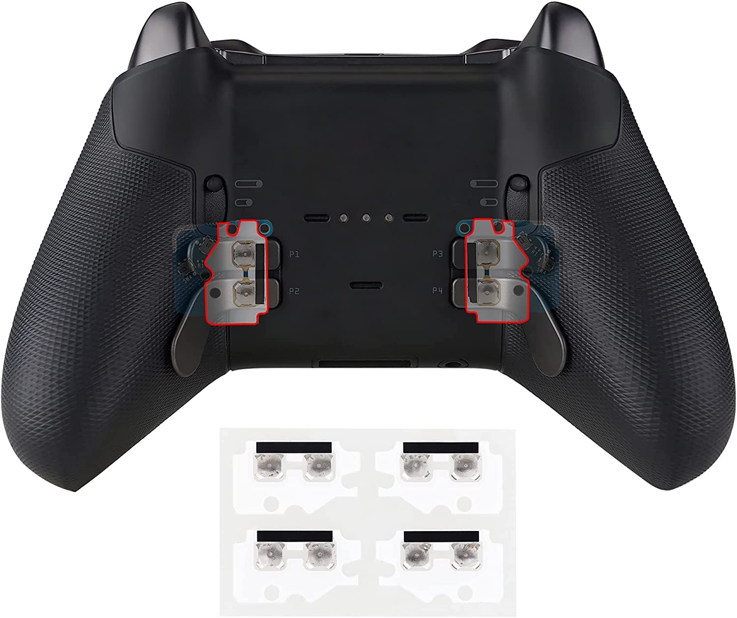 Extremerate Back Paddle Enhancement Metal Pad Kits for Xbox Elite Series 2, Elite Series 2 Core Controller (Model 1797) – Increase Back Paddles Pressure- Back Paddles NOT Included