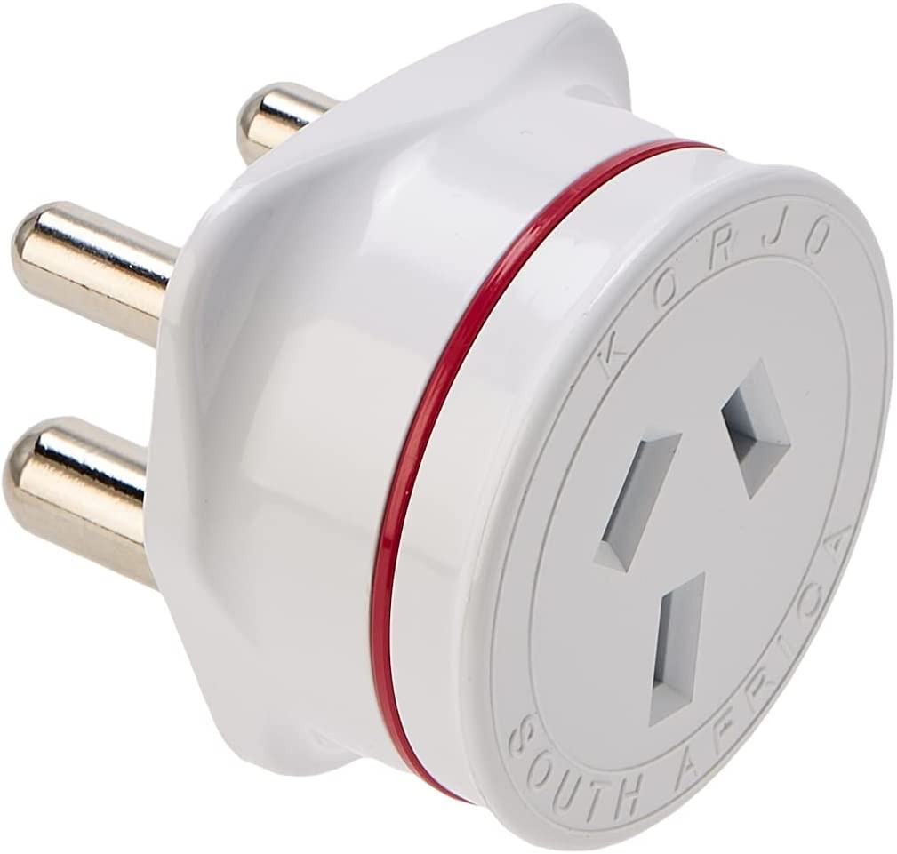 Korjo South Africa Travel Adaptor, for AU/NZ Appliances, Use in SA