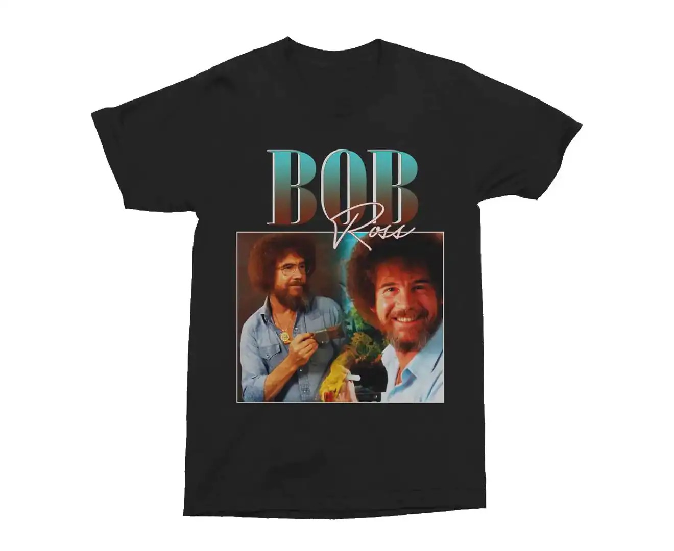 Bob Ross T-Shirt – Black