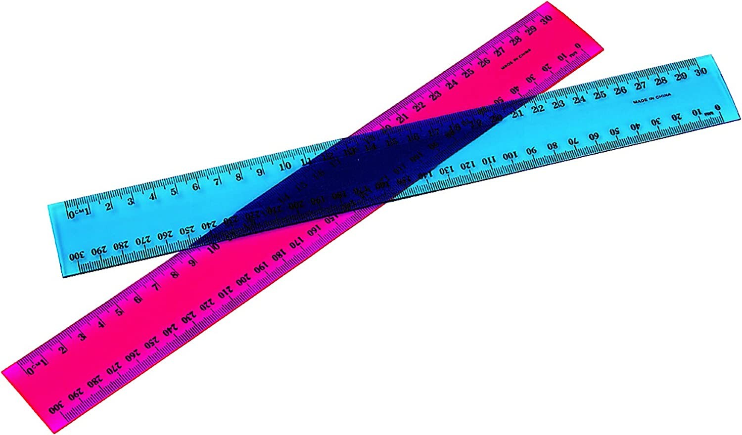 Marbig 975618 Ruler Fluorescent Plastic 30Cm