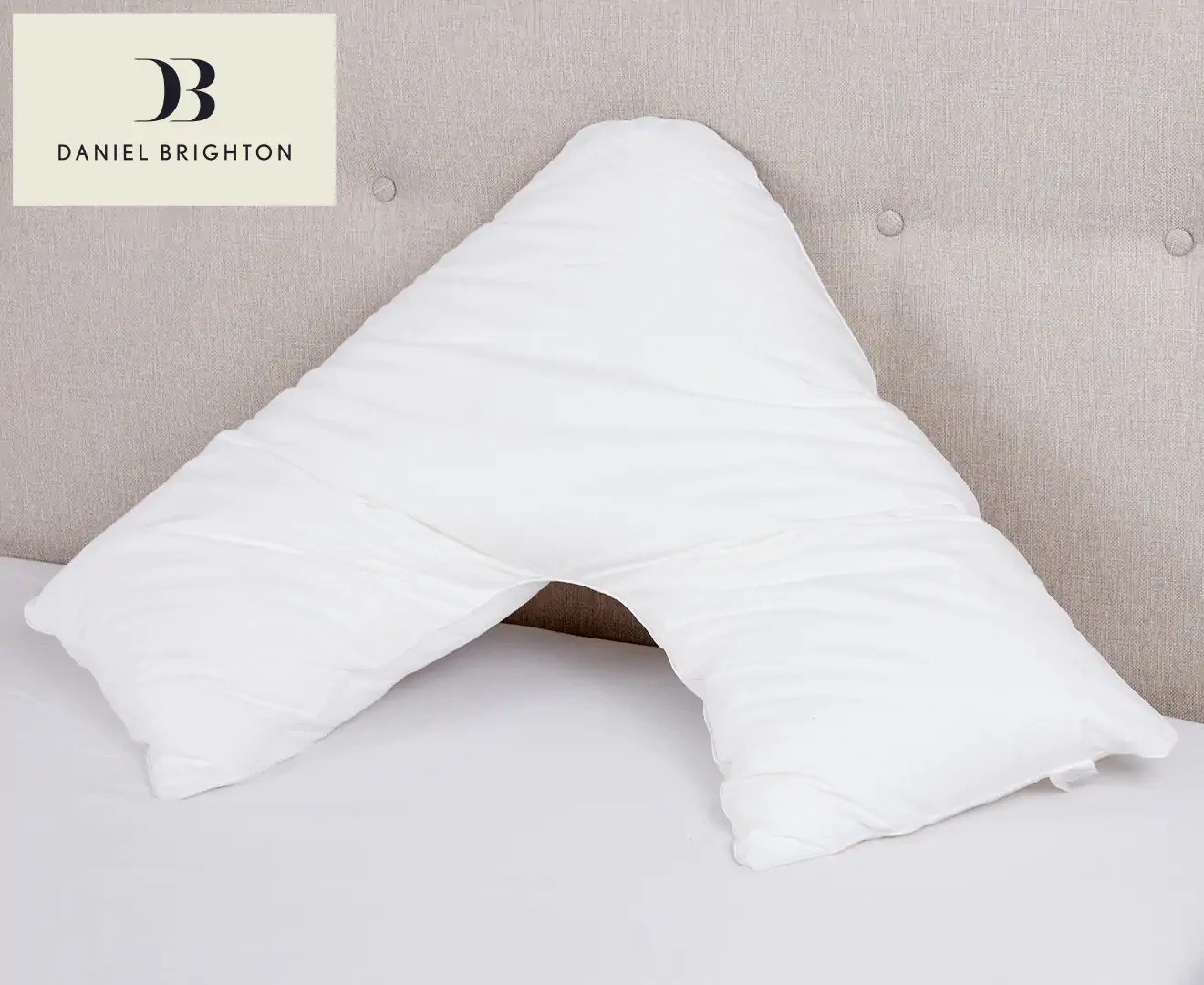 Daniel Brighton Comfort Posture Support V-Shaped Pillow