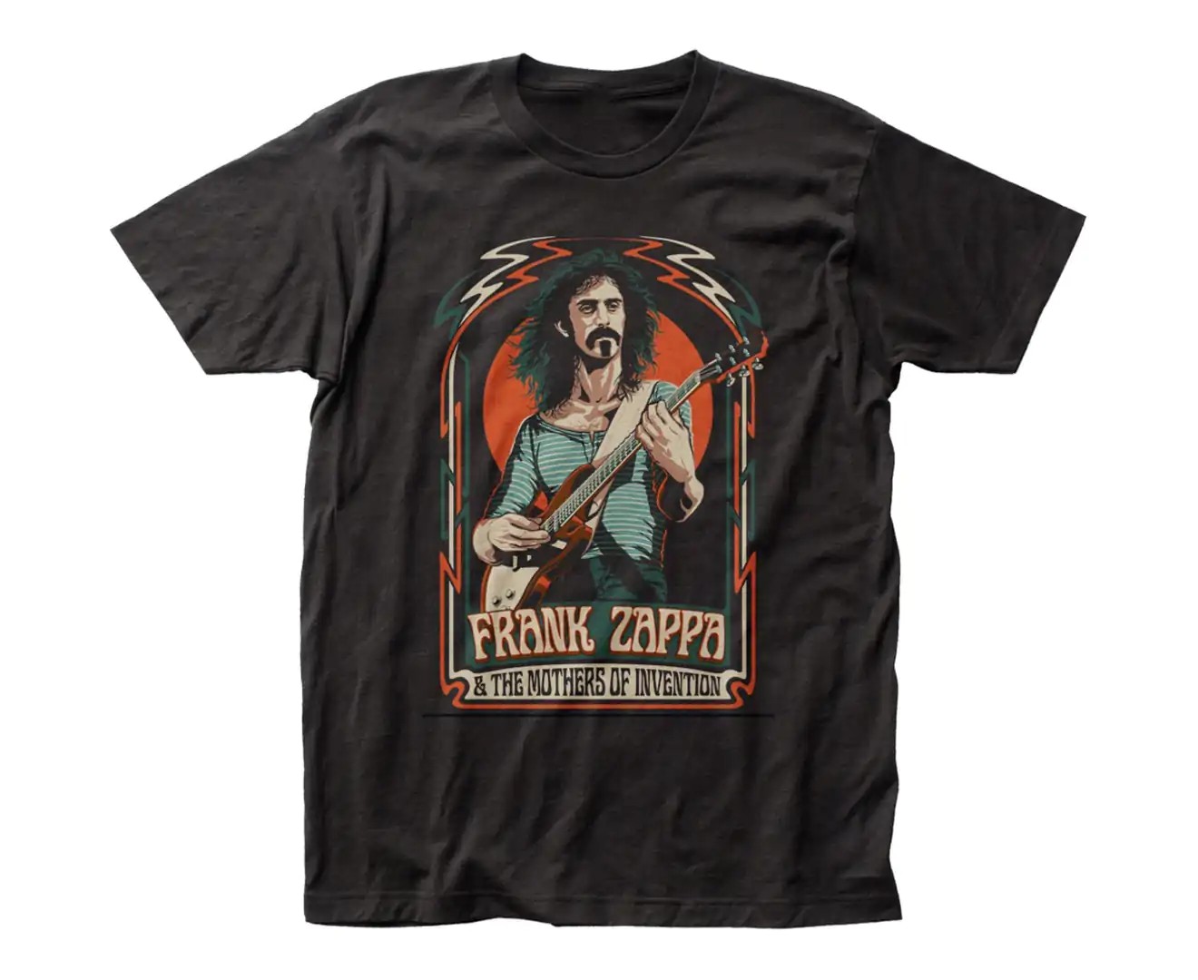 Frank Zappa T Shirt Frank Zappa Illustration T-Shirt – Black