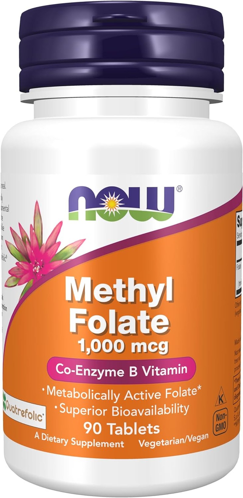 NOW Supplements, Methyl Folate, 1000 Mcg, 90 Tablets